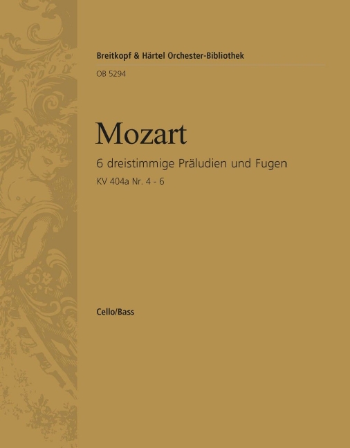 6 Three-Part Preludes and Fugues (Cello/double bass)