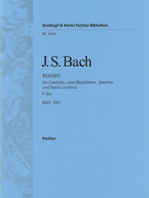 Harpsichord Concerto in F major, BWV.1057 (Full score)