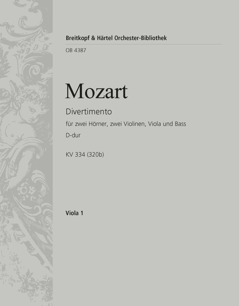 Divertimento in D major, KV.334 (320b) (Viola)