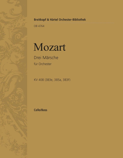 3 Marches, KV.408 (Cello/double bass)