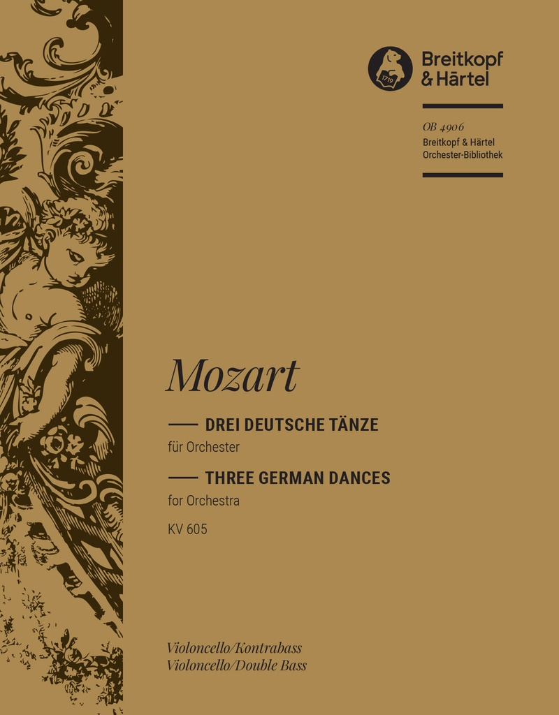 3 German Dances, KV.605 (Cello/double bass)