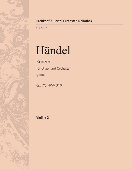 Organ Concerto (No. 11) in G minor, Op.7/5 HWV 310 (Violin 2)