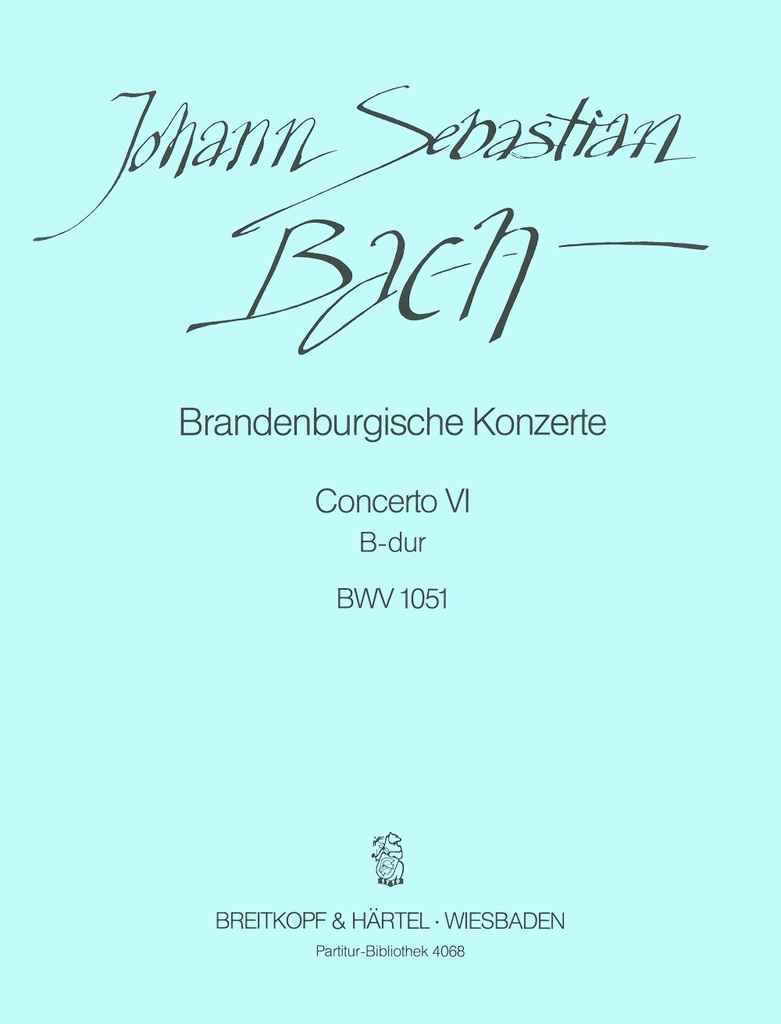 Brandenburg Concerto No.6 in Bb major, BWV.1051 (Full score)