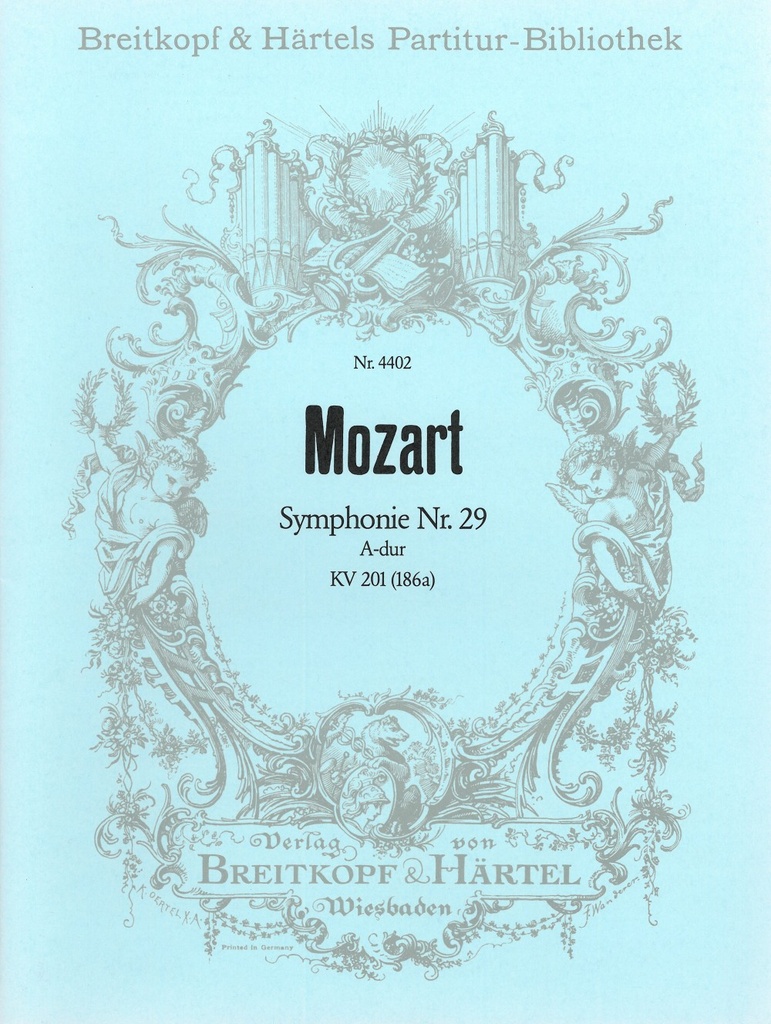 Symphony [No. 29] in A major, KV.201 (186a) (Full score)