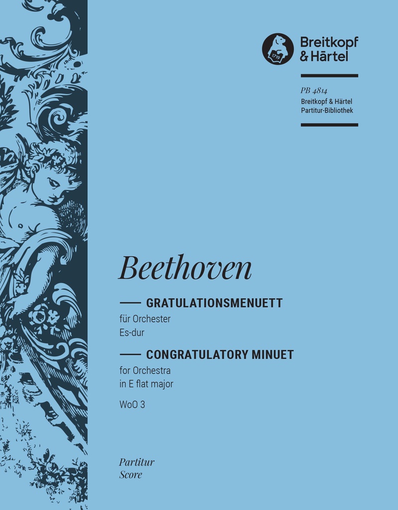 Congratulatory Minuet in Eb major, WOo.3 (Full score)