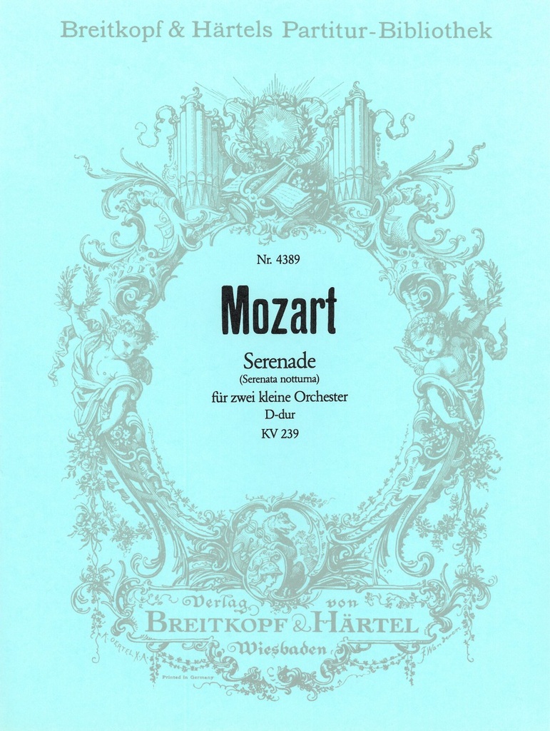 Serenade in D major, KV.239 (Full score)
