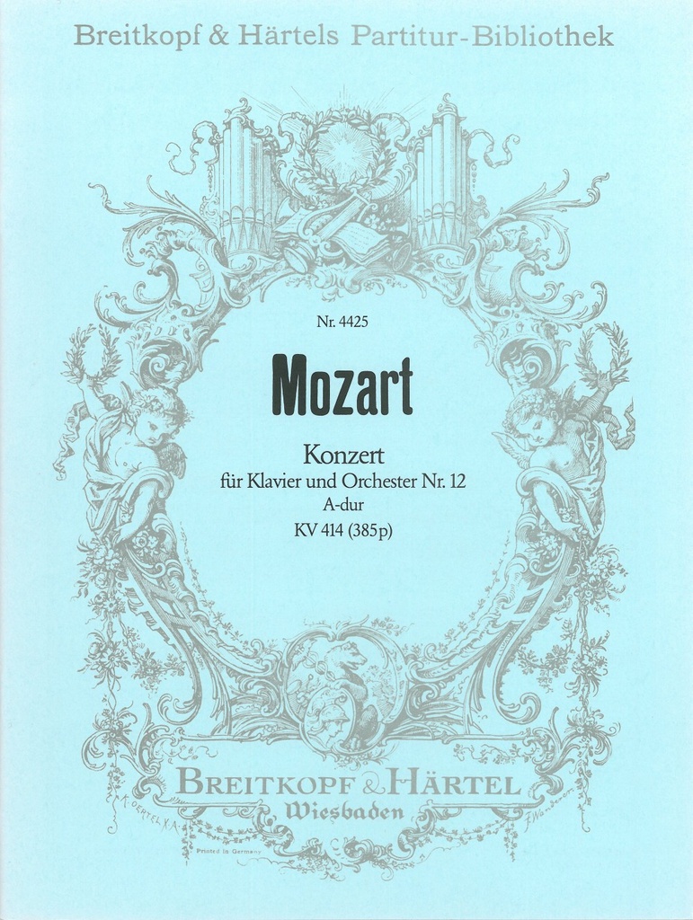 Piano Concerto [No. 12] in A major, KV.414 (385p) (Full score)