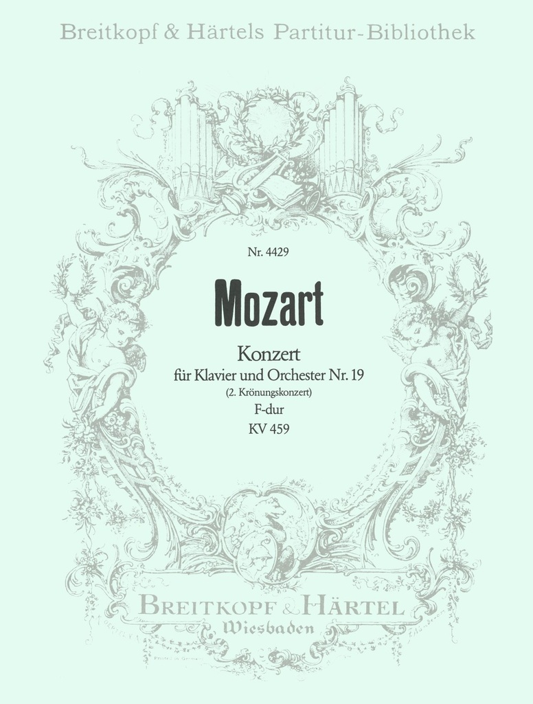 Piano Concerto [No. 19] in F major, KV.459 (Full score)