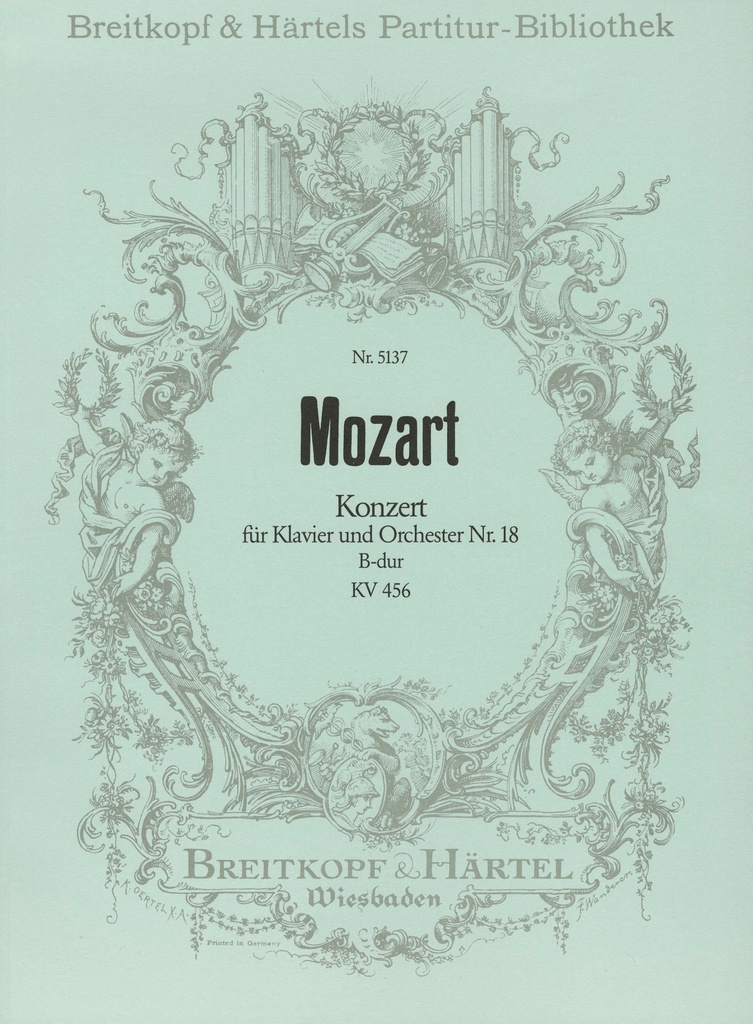 Piano Concerto [No. 18] in Bb major, KV.456 (Full score)