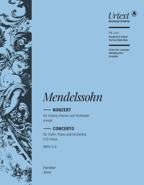 Concerto in D minor, MWV.O 4 (Full score)