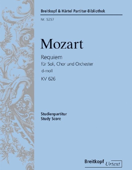 Requiem in D minor, KV.626 (Study score)