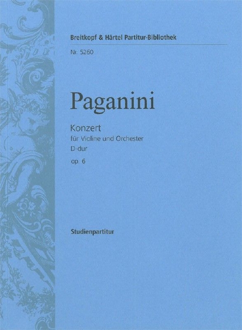 Violin Concerto No.1 in D major, Op.6 (Study score)