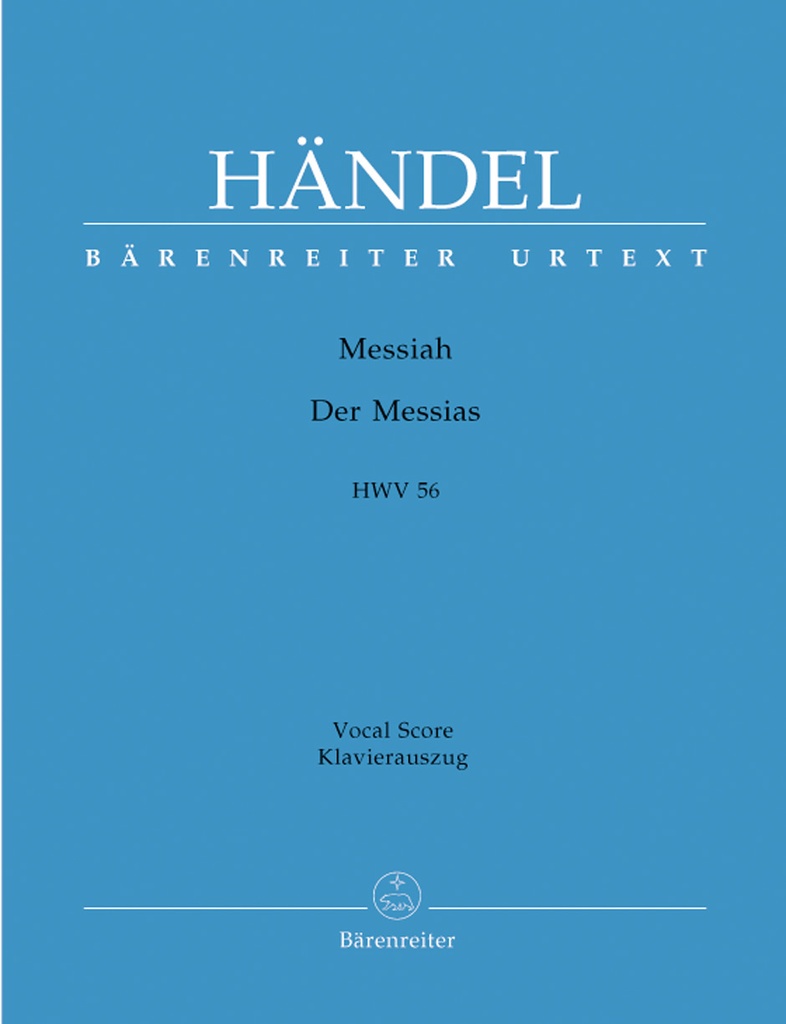 The Messiah, HWV.56   (Vocal score, german & english)