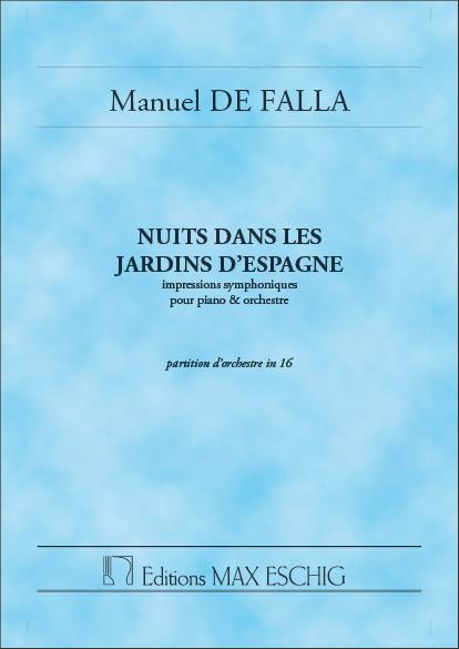 Nuits dans les Jardins d'Espagne (Study score)