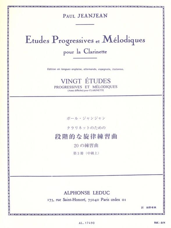 Etudes Progressives et Mélodiques - Vol.3