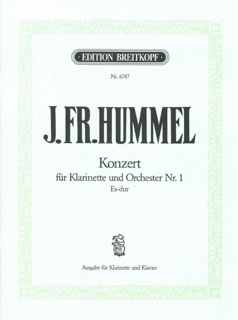 Clarinet Concerto No.1 in Eb major (Piano reduction)