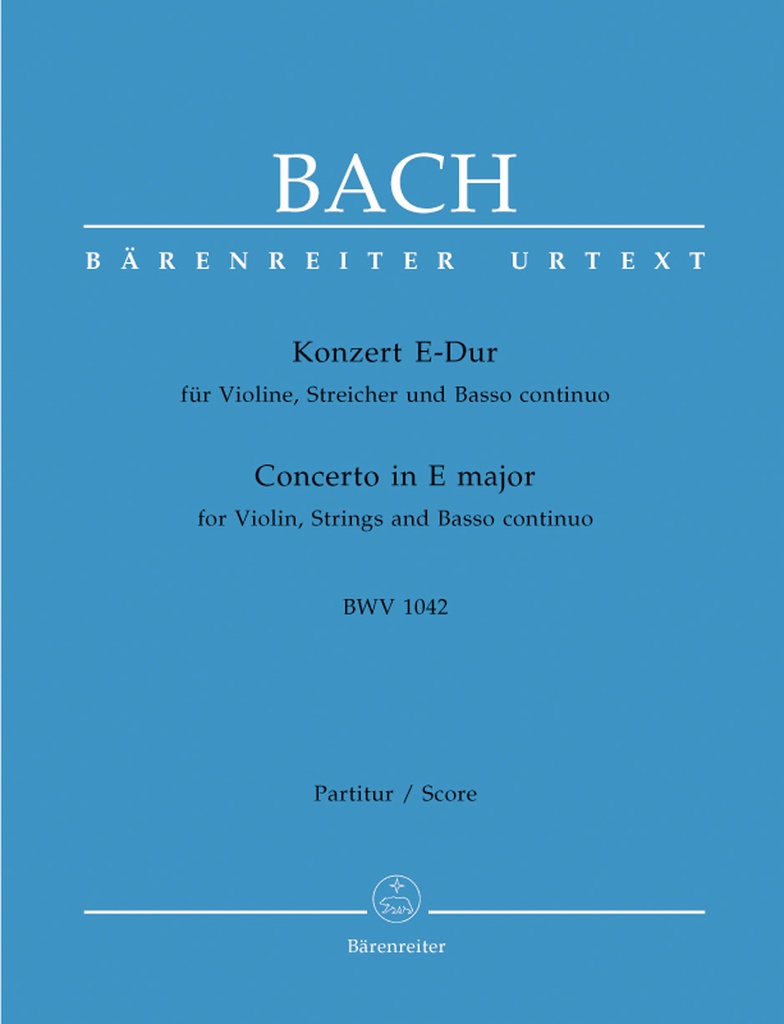 Concerto in E Major, BWV.1042 (Full score)