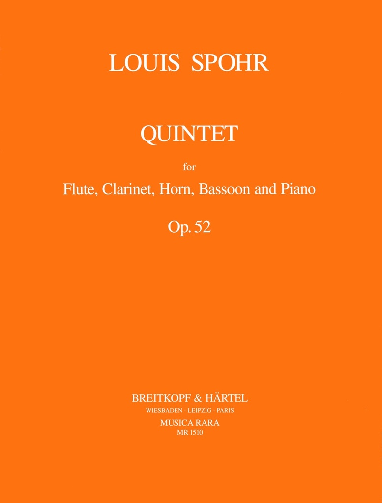Quintet in C minor, Op.52 (Score and parts)