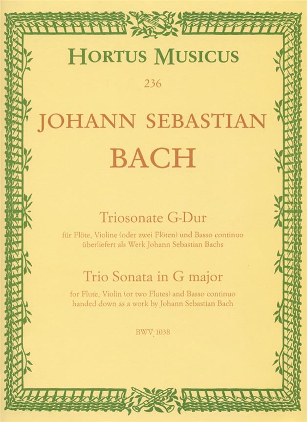 Triosonate G major, BWV.1038