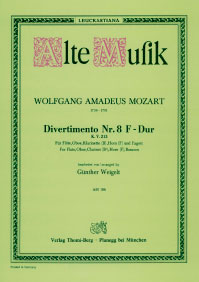 Divertimento nr.8 F-dur, KV.213