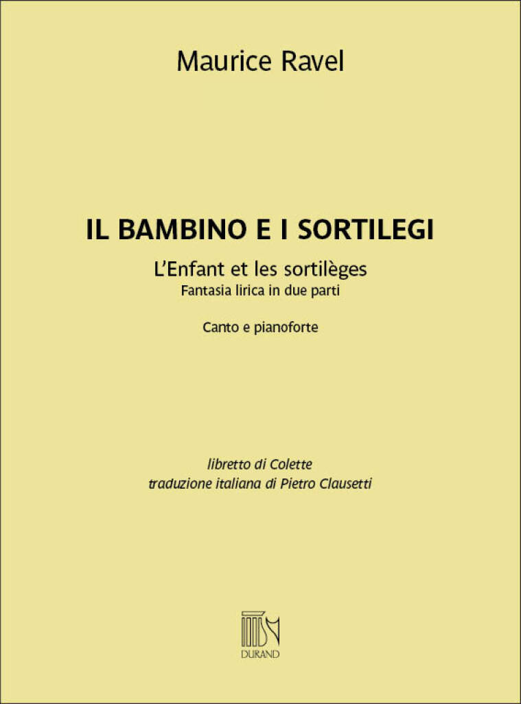 Il Bambino e i Sortilegi (Vocal score)