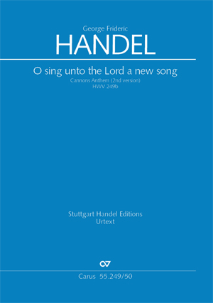 O sing unto the Lord a new song, HWV 249b (Full score)