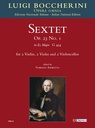 Sextet Opus 23 No. 1 in E flat major G 454 (Score & parts)