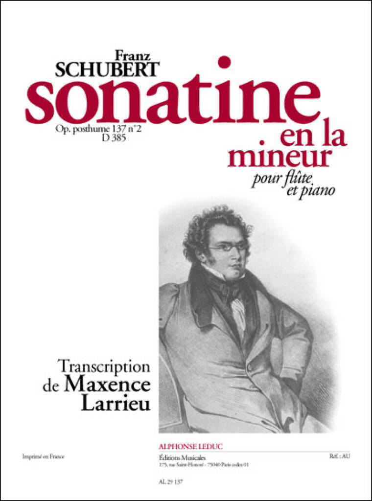Sonatine en La Mineur, Opus posthume 137 no. 2 D. 385