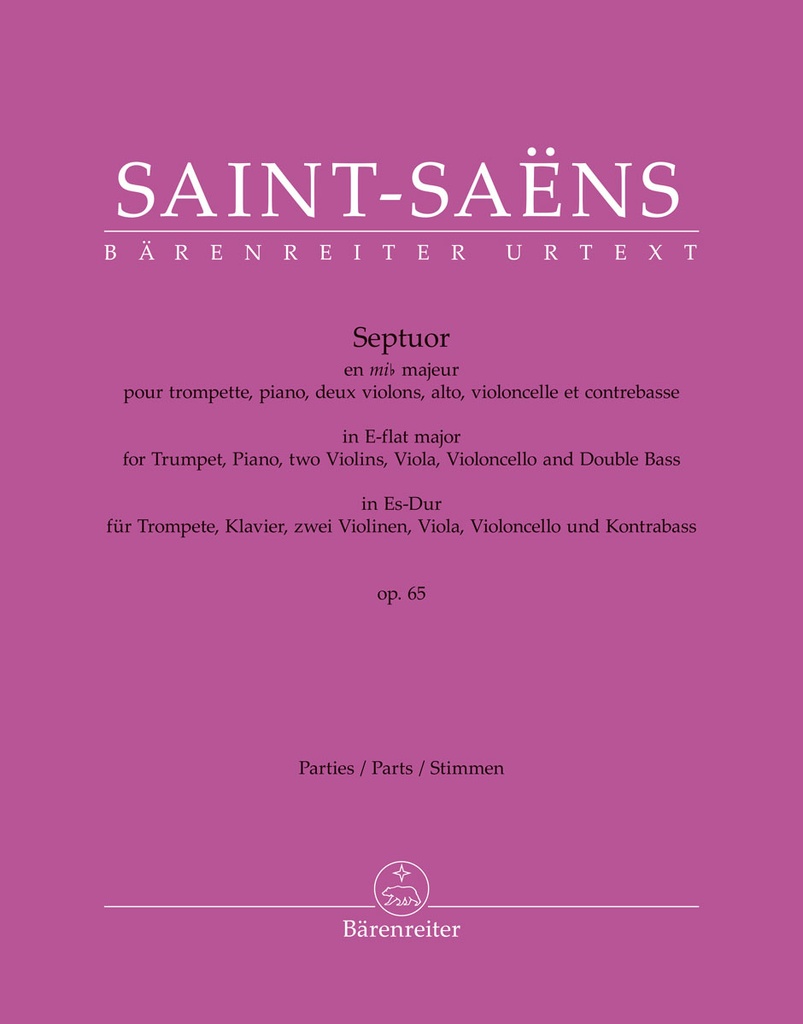 Septuor in E-flat major, Opus 65 (Parts)