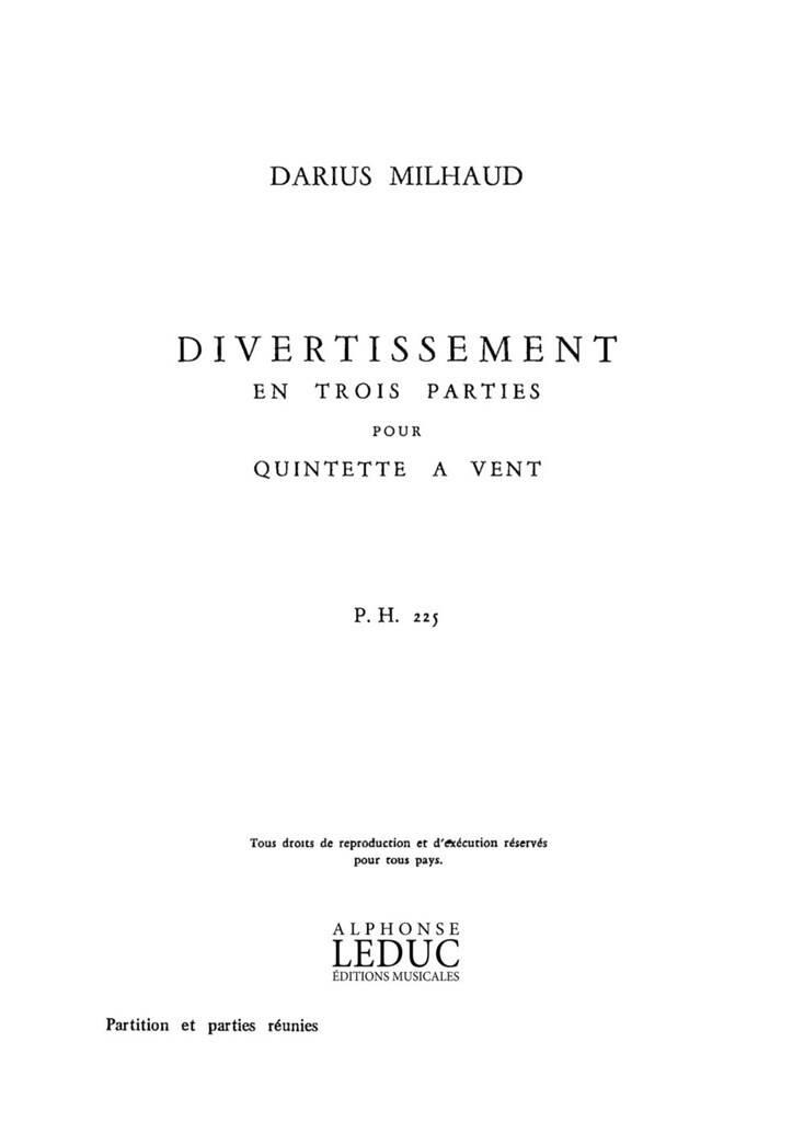 Divertissement en 3 Parties, Op.299B