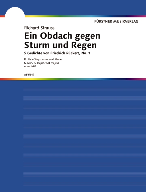 5 Gedichte von Friedrich Rückert, Opus 46 No. 1