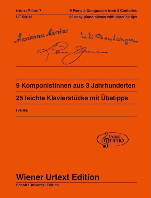 9 Komponistinnen aus 3 Jahrhunderten (Urtext Primo 7)