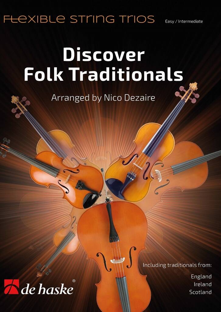 Discover Folk Traditionals (Flexible String Trios) (Score & parts)
