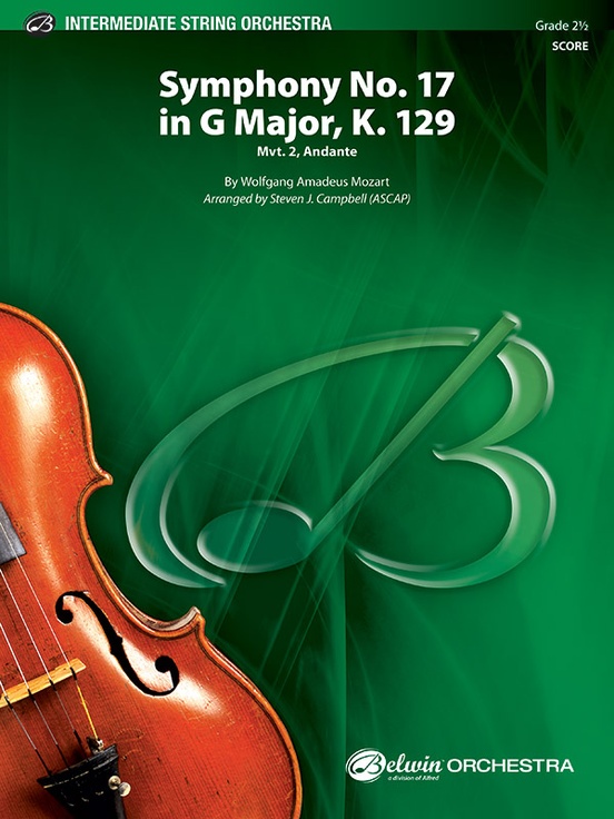 Symphony No. 17 in G Major, K. 129 (Score & parts)