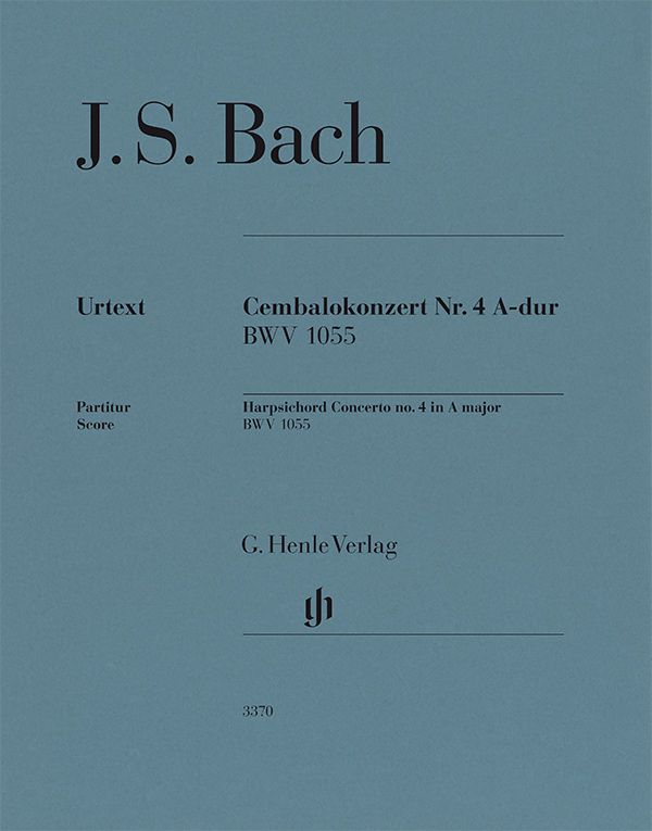 Cembalokonzert Nr.4 A-dur, BWV.1055 (Score)