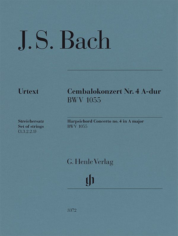 Cembalokonzert Nr.4 A-dur, BWV.1055 (Parts)