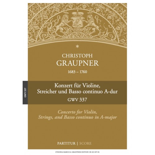 Concerto in A, GWV.337 (Score)