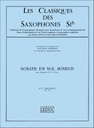 Sonate en sol mineur (Version Saxophone Sib)