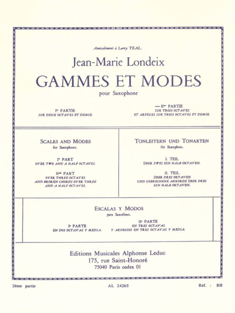 Gammes et Modes - Vol.2