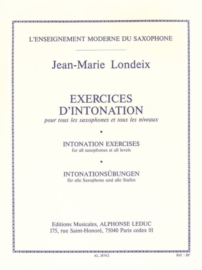 Exercices d'Intonation