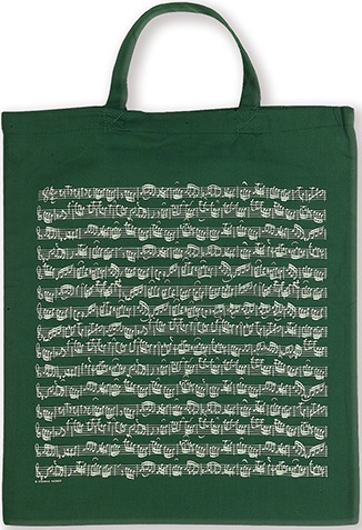 Tote Bag Groen Sheet Music