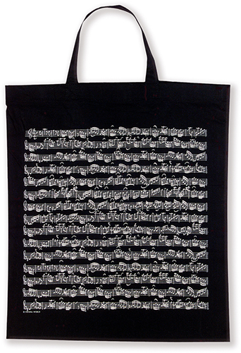 Tote Bag Zwart Sheet Music