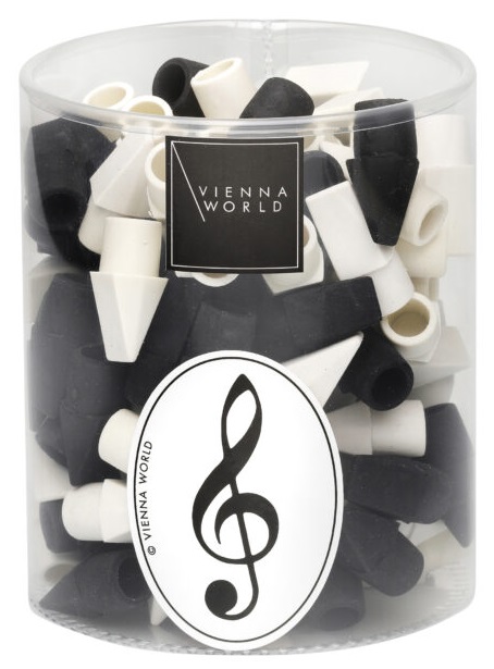 Pencil Cap Eraser - Gom Topper (zwart/wit)