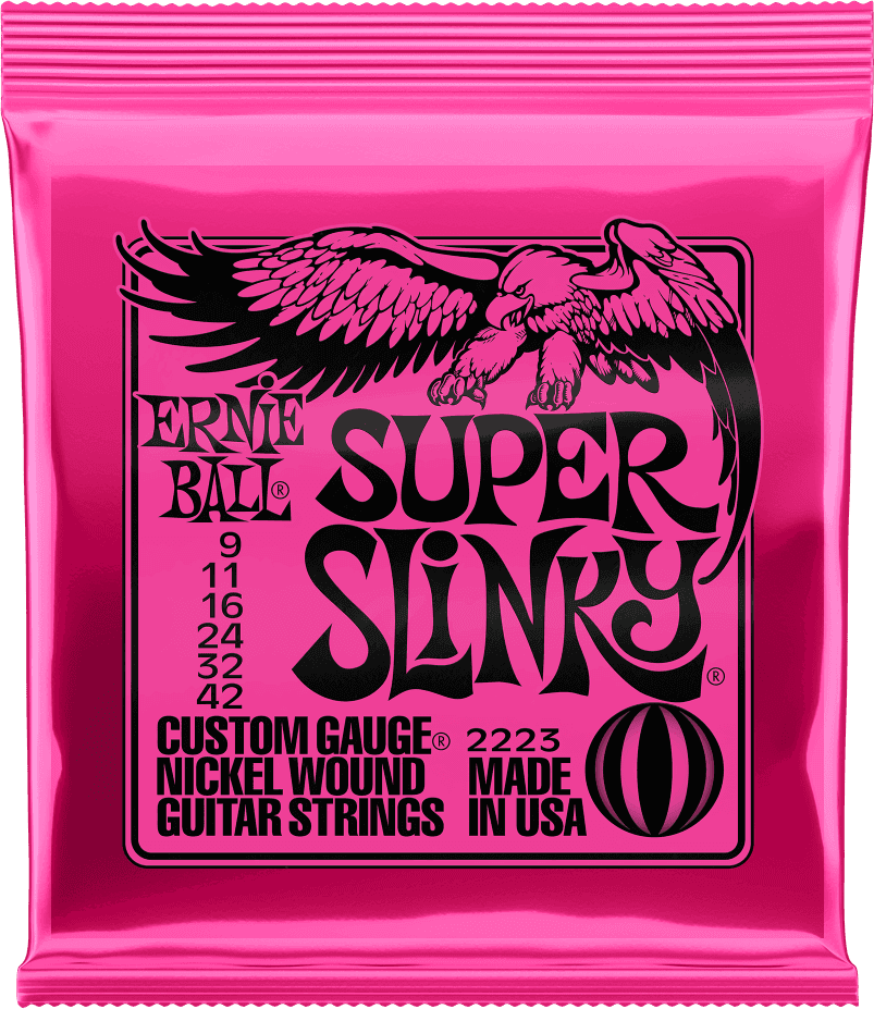 Snaren Nickel Wound Set Super Slinky 009-042 Pink