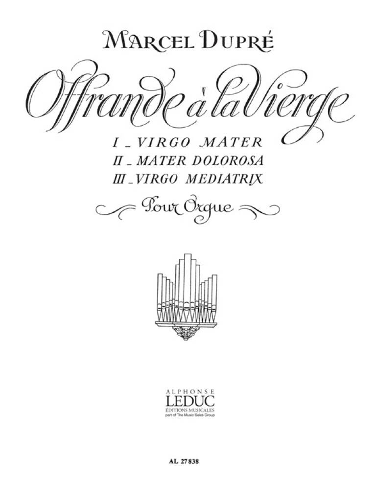 Offrande à la Vierge