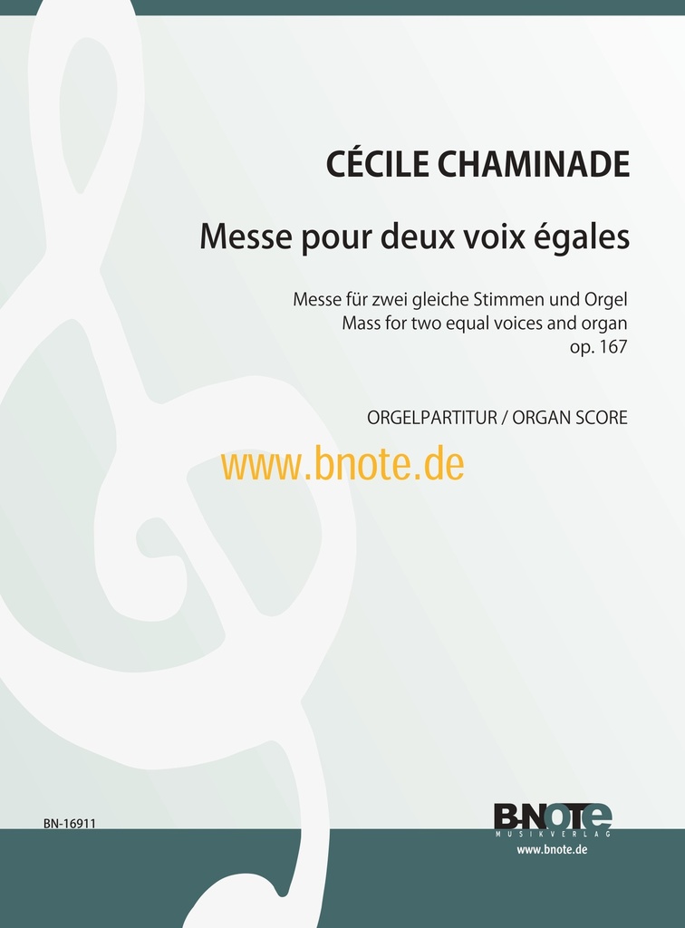 Messe pour 2 Voix Égales, Opus 167 (Score)