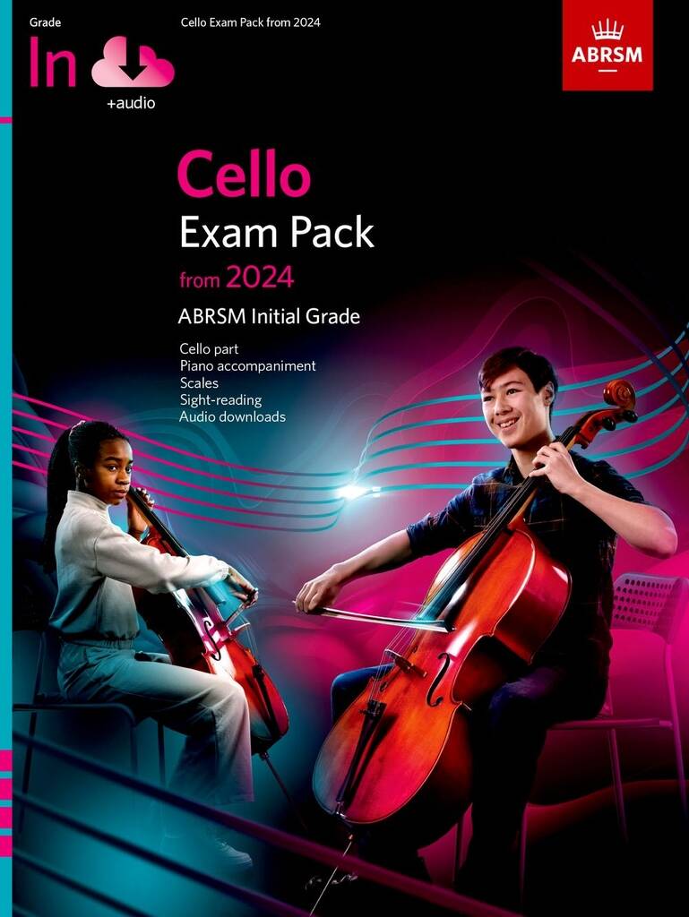 Cello Exam Pack from 2024 - Initial Grade (Cello part & piano accompaniment)