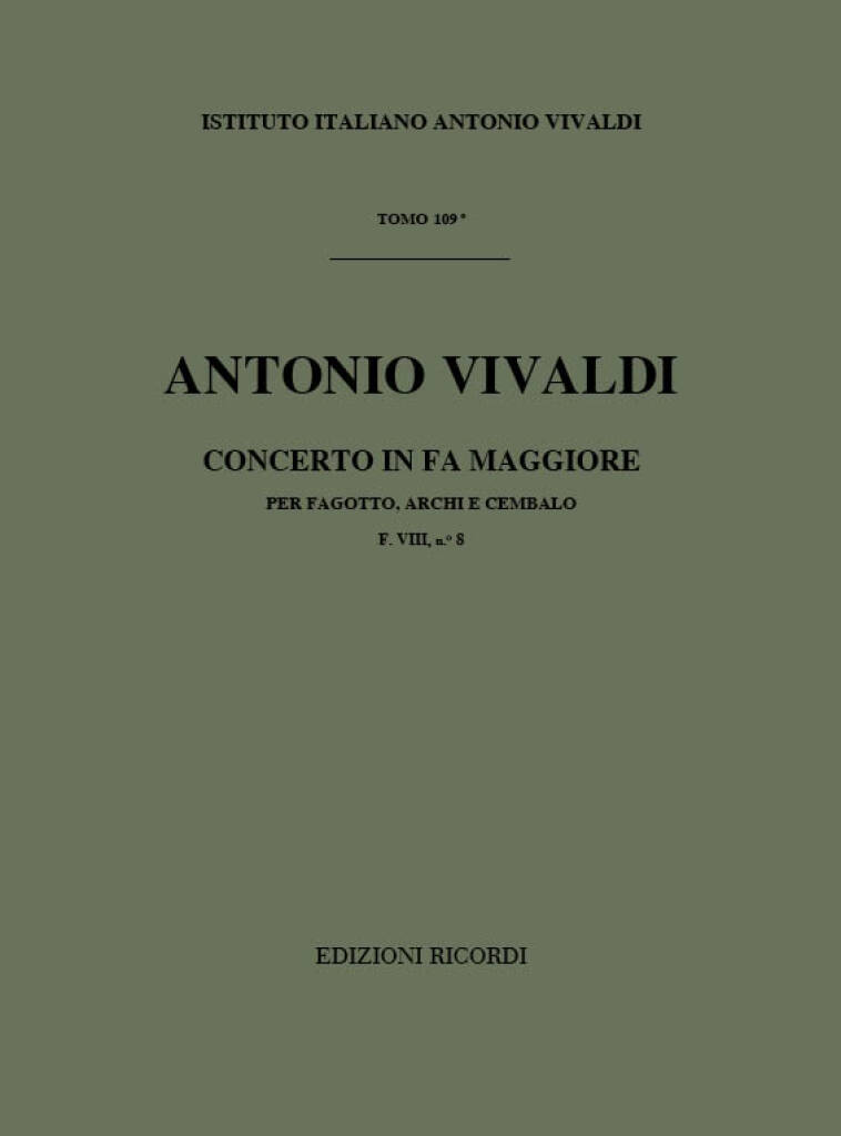 Concerto in Fa Maggiore, RV 485 (Full score)