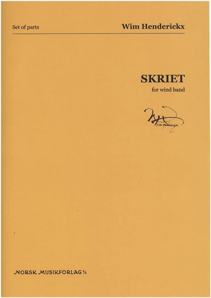 Skriet for wind band (Parts)
