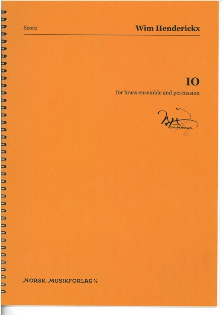 IO for brass ensemble and percussion (Score & parts)